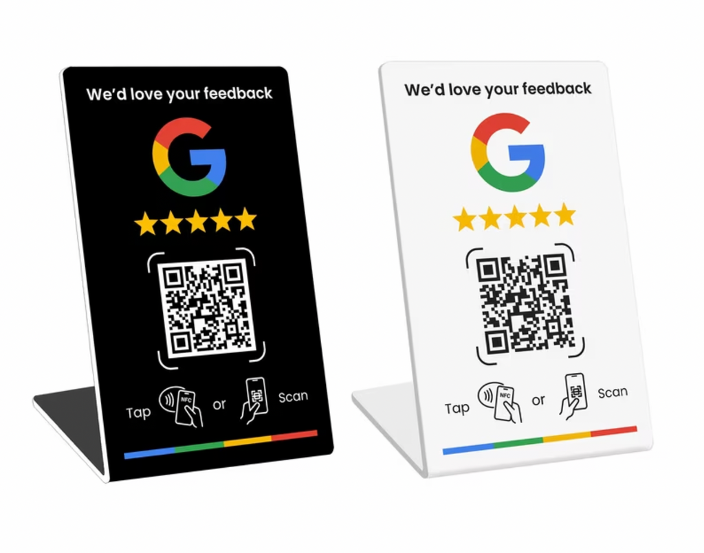 NFC Stand Karte + QR-Code
