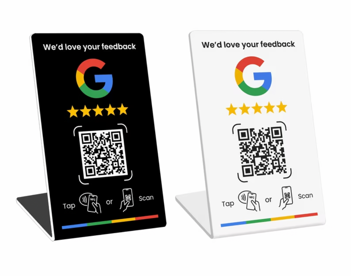 NFC Stand Karte + QR-Code
