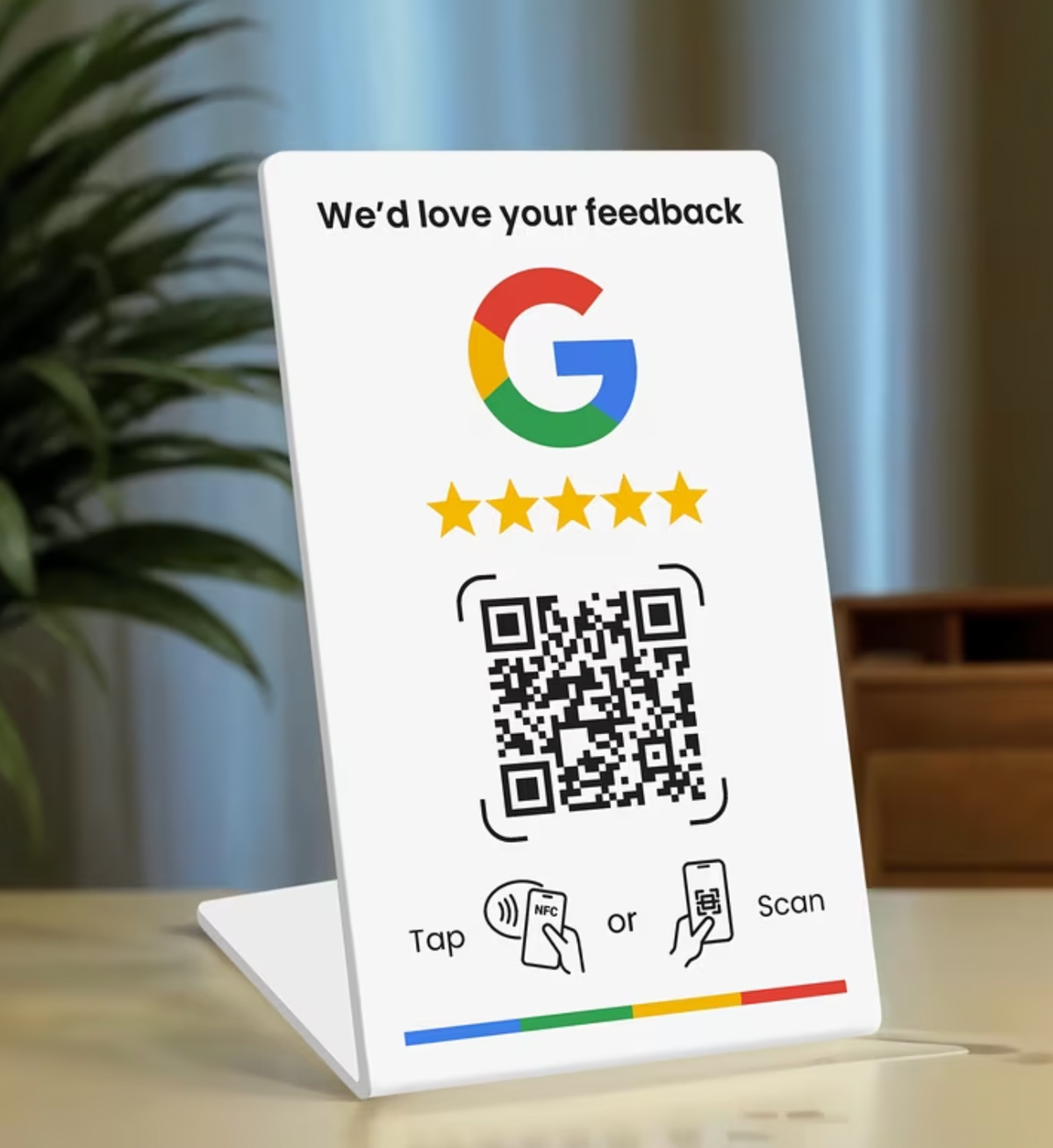 NFC Stand Karte + QR-Code