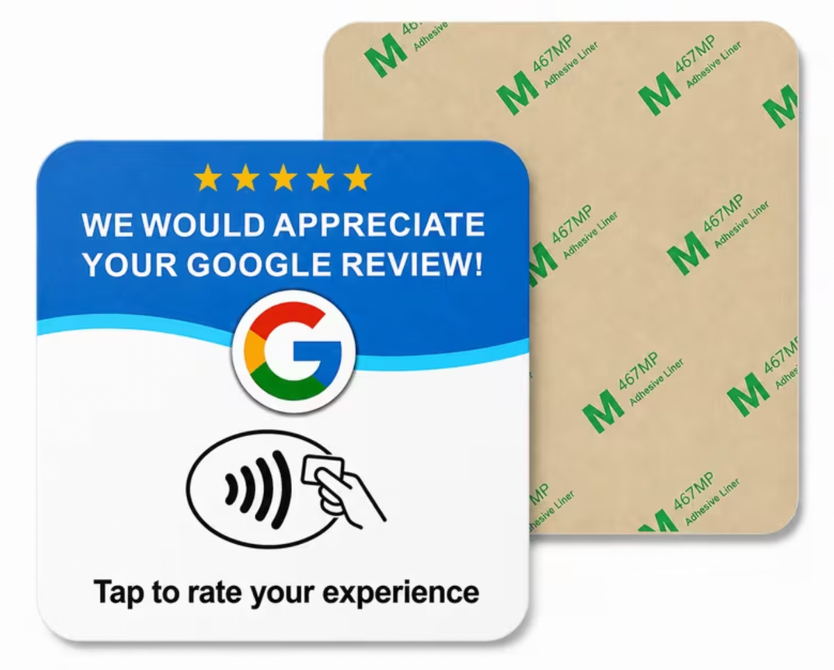 NFC Tap Google Bewertungskarte